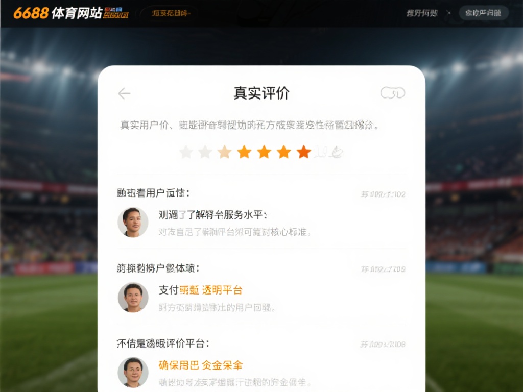 全面解析6688体育网站可靠性的专业评测报告 用户评价与口碑是否良好
真实用户的评价是判断平台